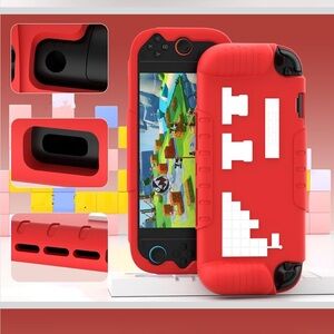 Nintendo Switch 2 Silicone Bumper Case Protective Red with White